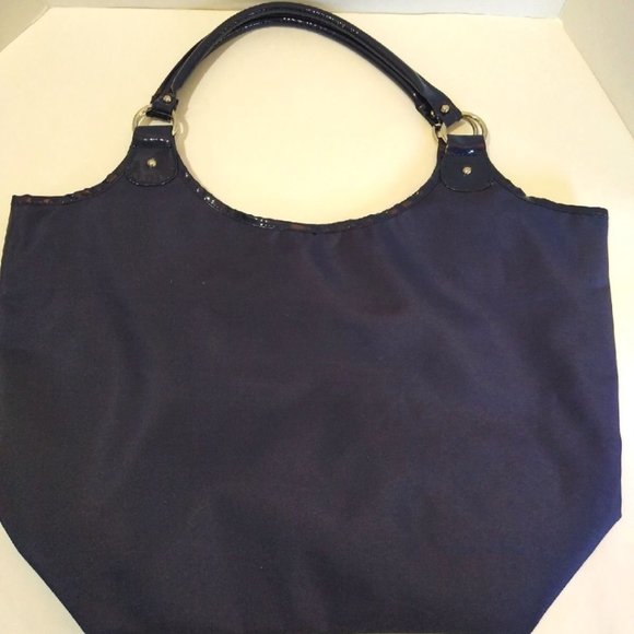 No Name Large Blue Tote Bag - Picture 1 of 6